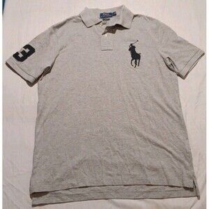 Ralph Lauren Polo Big Pony Gray Men's Classic Fit Size Small